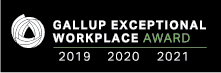 Gallup Exceptional Workplace Award for 2019, 2020, and 2021