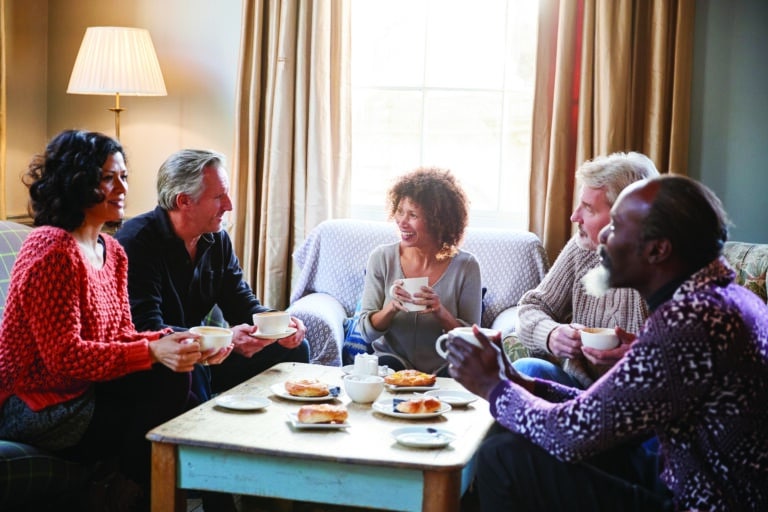 Group Of Middle Aged Friends
