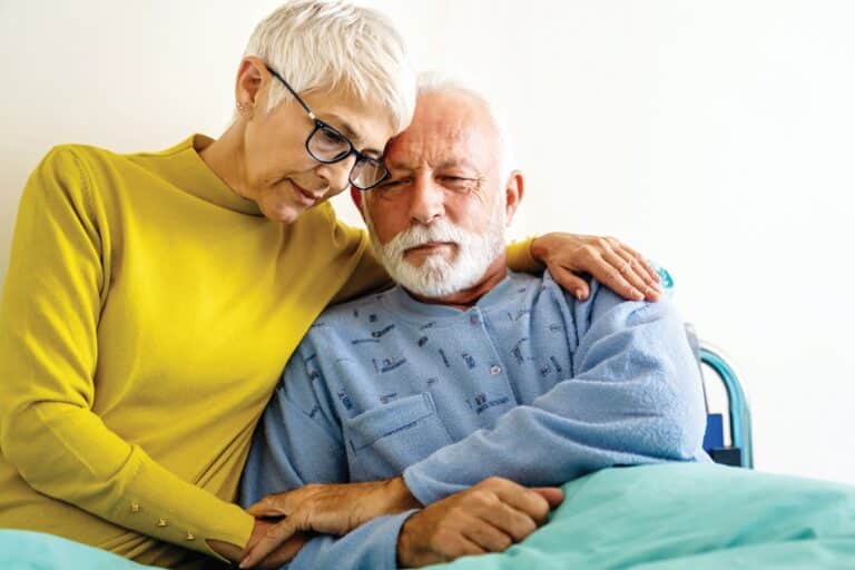 Elderly Woman with Husband
