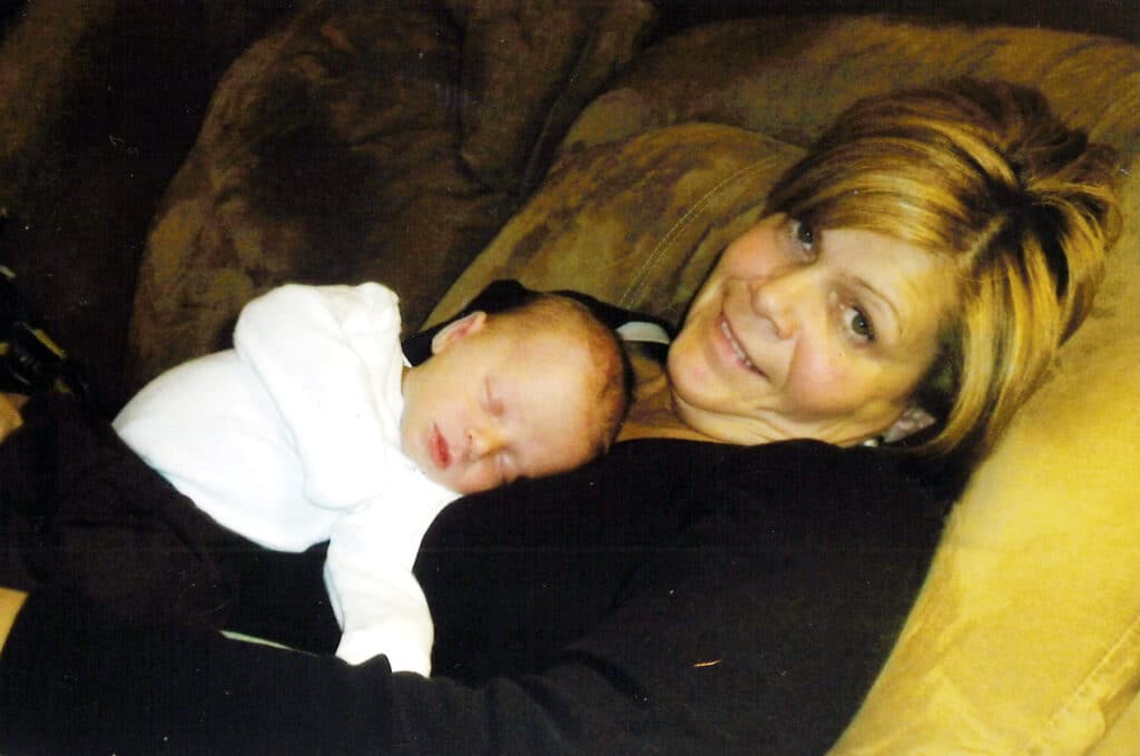 Betsy McDougall with grandchild